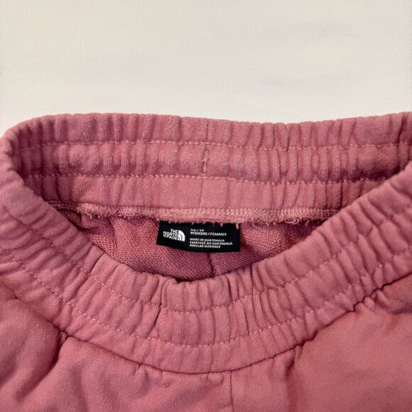 North Face Drawstring Jogger Sweatpants Women’s XS Pink 100% Cotton Cozy Gym - Picture 4 of 14